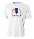 Top Notch Baseball Short Sleeve T-Shirt w/ Baseball Seam Logo w/ Name and Number