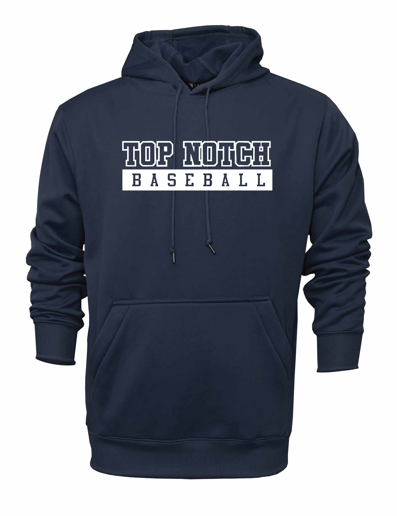 Top Notch Baseball Pullover Hooded Sweatshirt w/ Original Logo w/ Name and Number