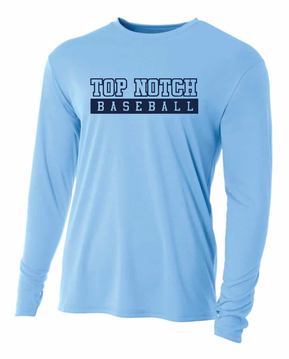 Top Notch Baseball Long Sleeve T-Shirt w/ Original Logo w/ Name and Number