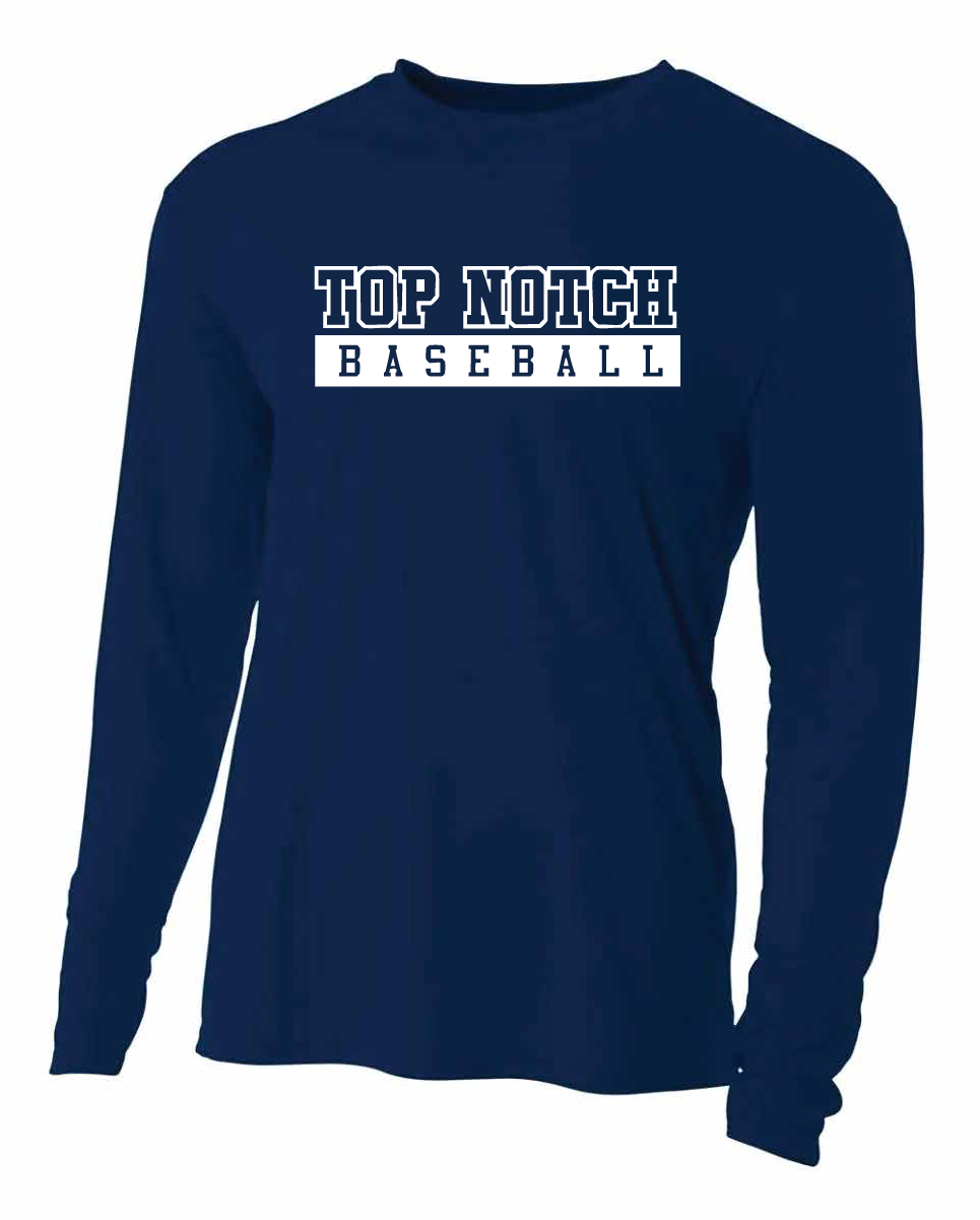 Top Notch Baseball Long Sleeve T-Shirt w/ Original Logo w/ Name and Number