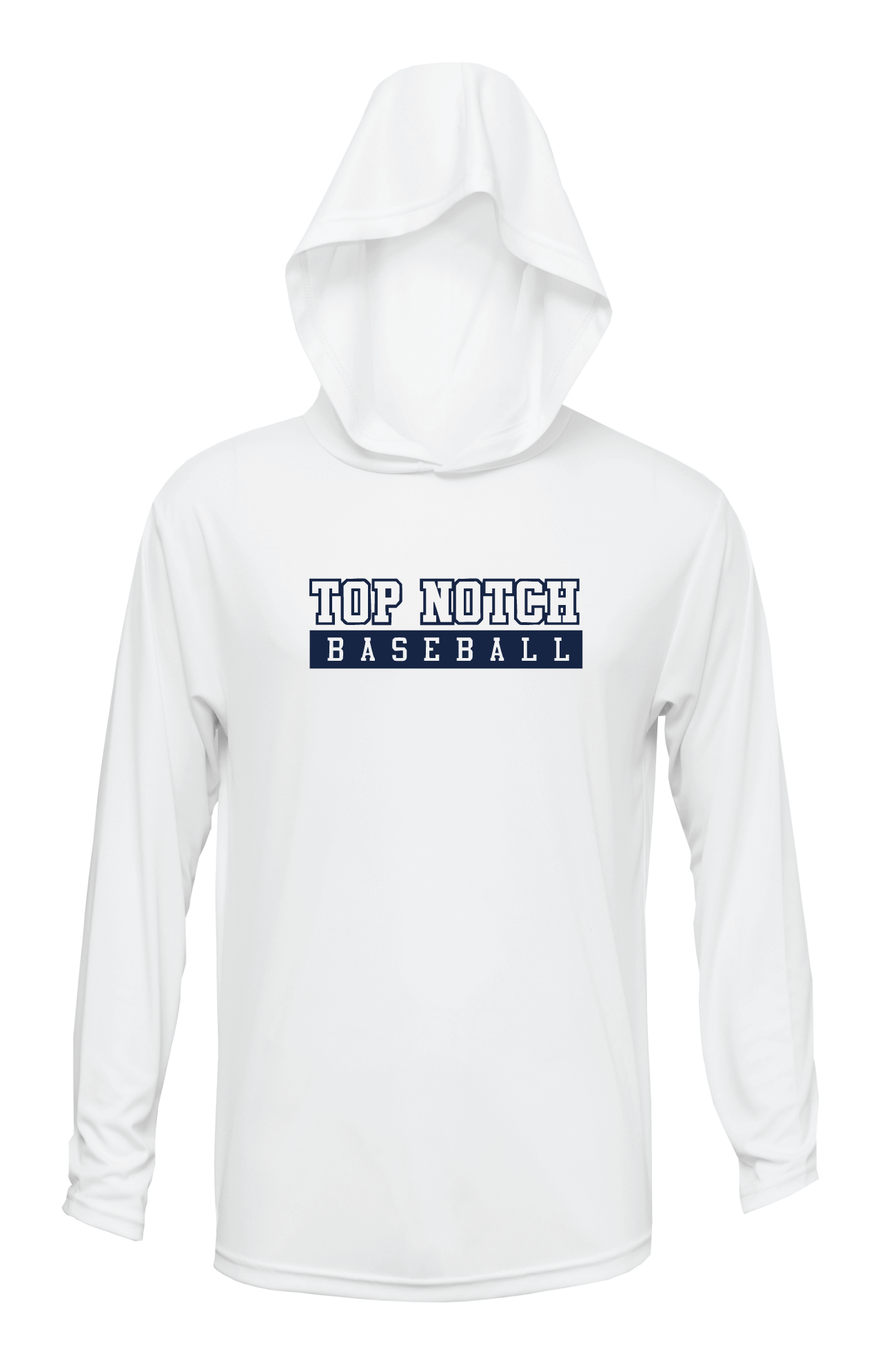 Top Notch Baseball Long Sleeve Hoodie Shirt w/ Original Logo  w/ Name and Number