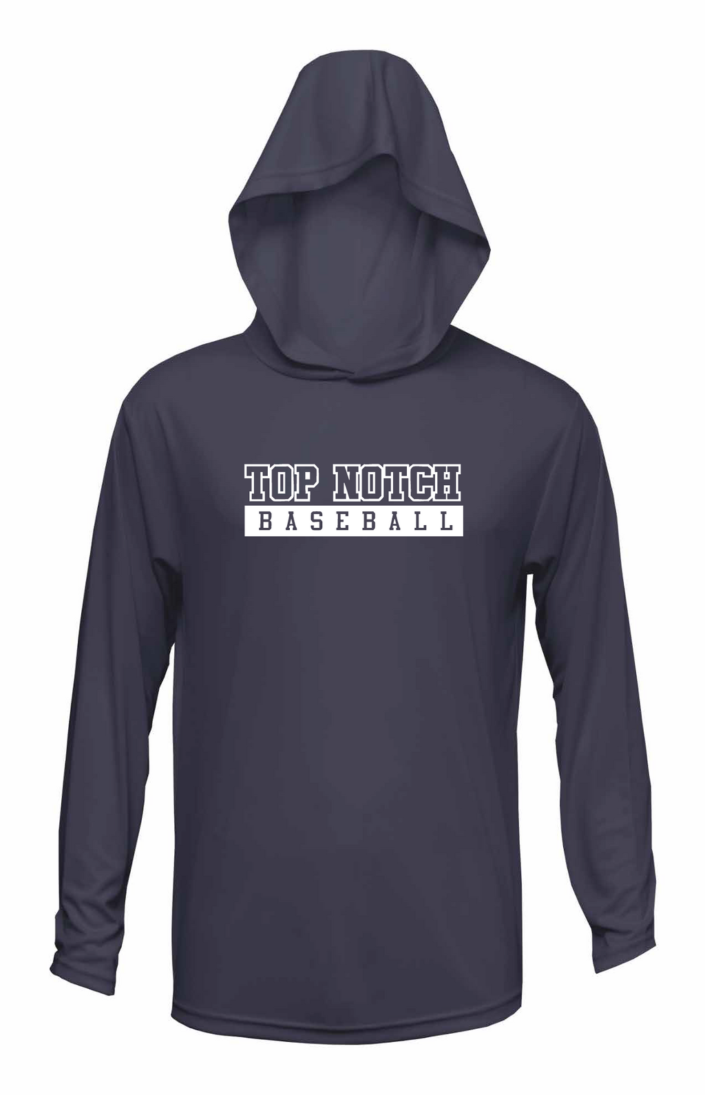 Top Notch Baseball Long Sleeve Hoodie Shirt w/ Original Logo  w/ Name and Number