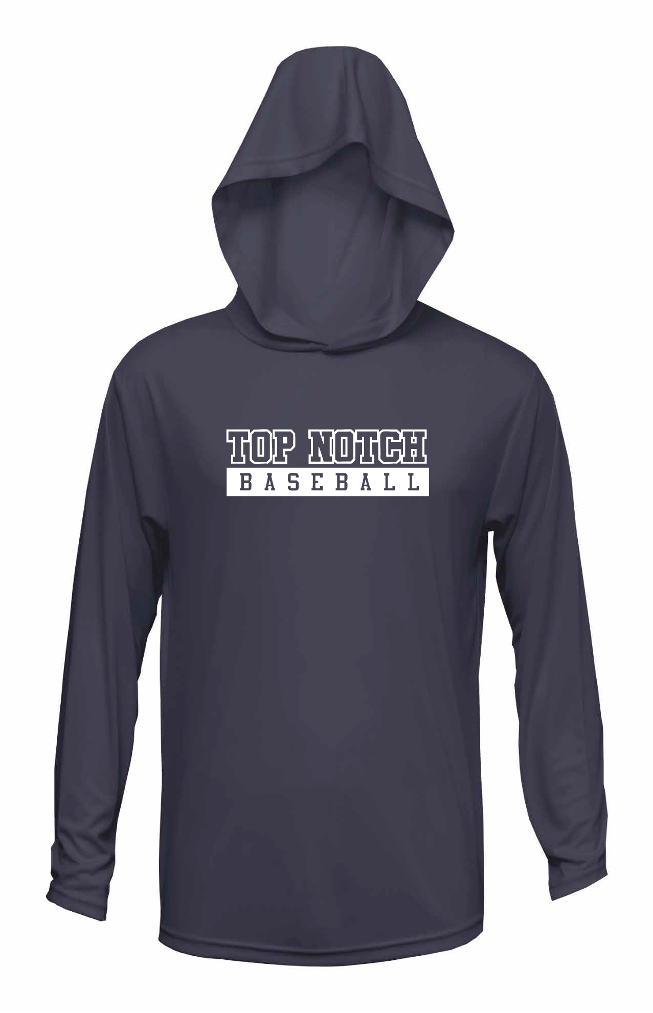 Top Notch Baseball Long Sleeve Hoodie Shirt w/ Original Logo  w/ Name and Number