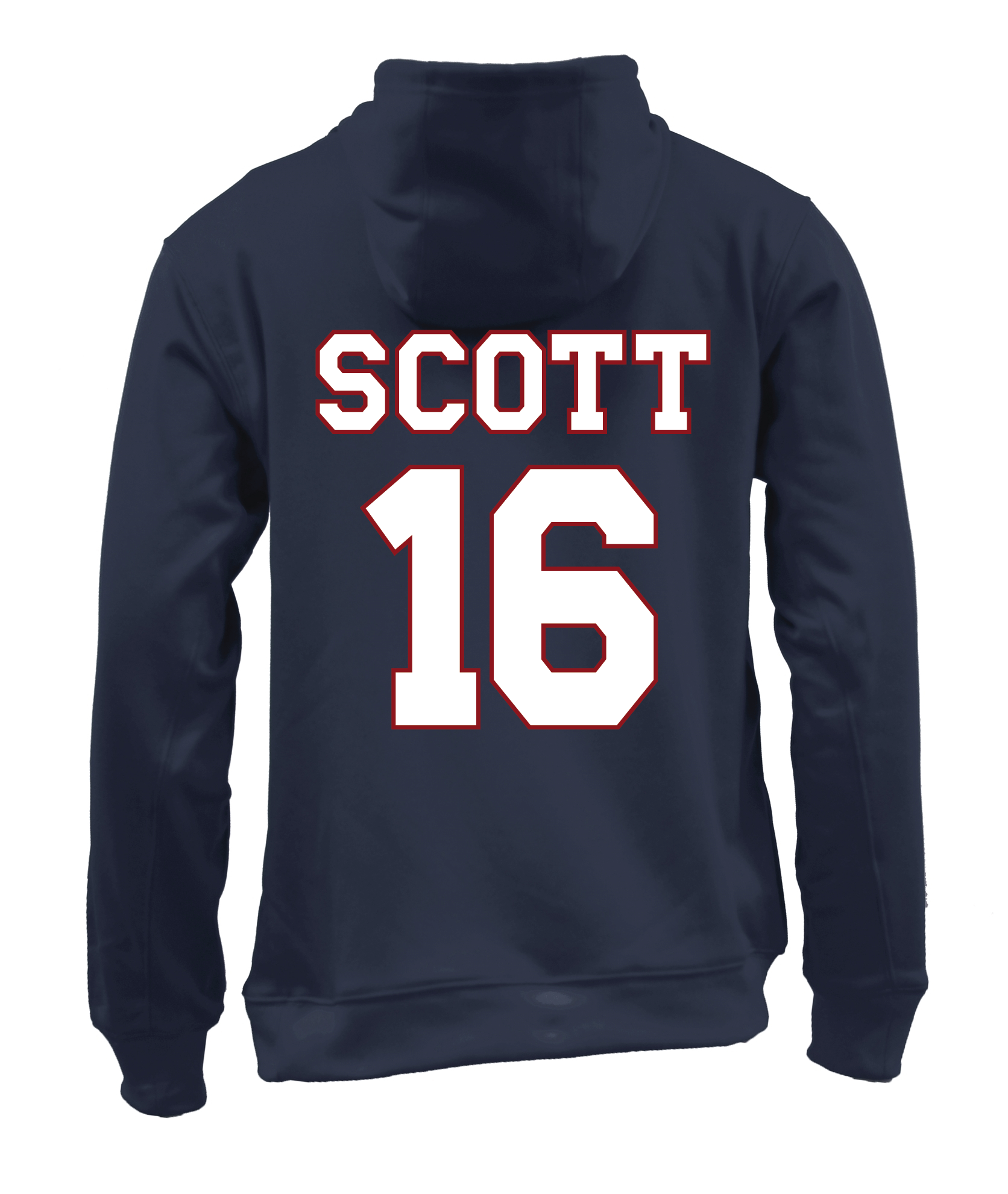 Top Notch Baseball Pullover Hooded Sweatshirt w/ Original Logo w/ Name and Number