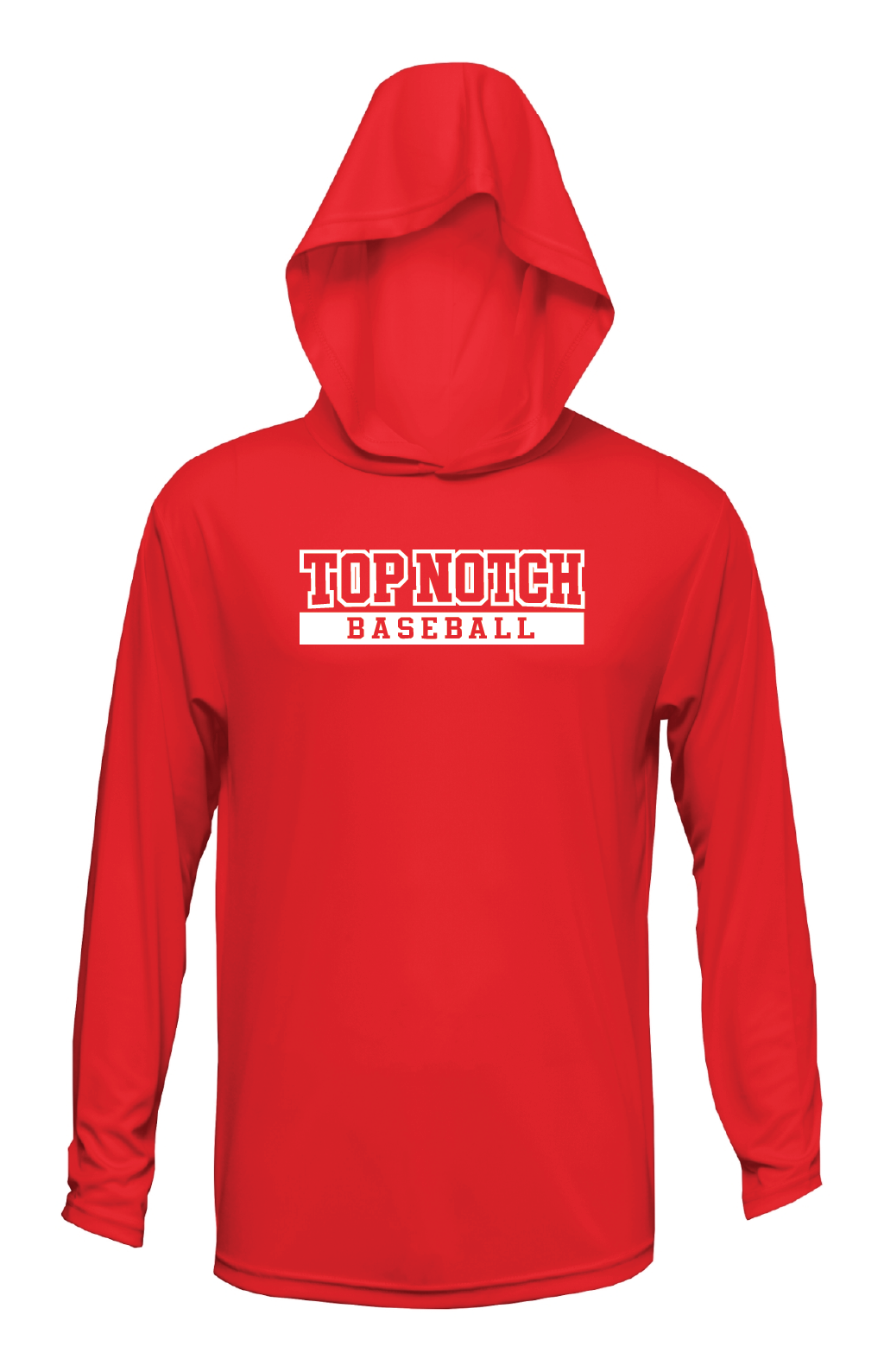 Top Notch Baseball Long Sleeve Hoodie Shirt w/ Original Logo  w/ Name and Number