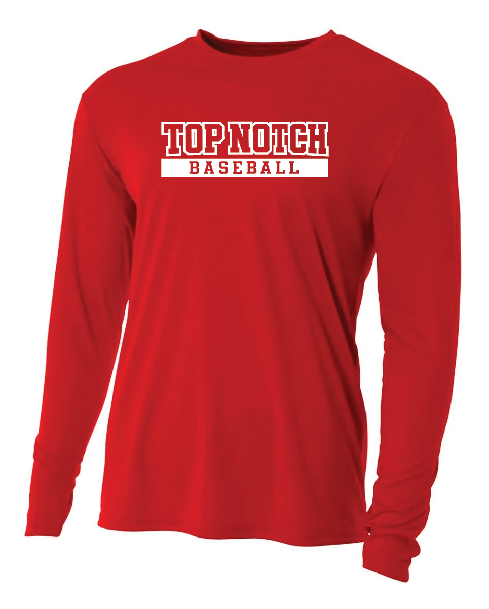 Top Notch Baseball Long Sleeve T-Shirt w/ Original Logo w/ Name and Number