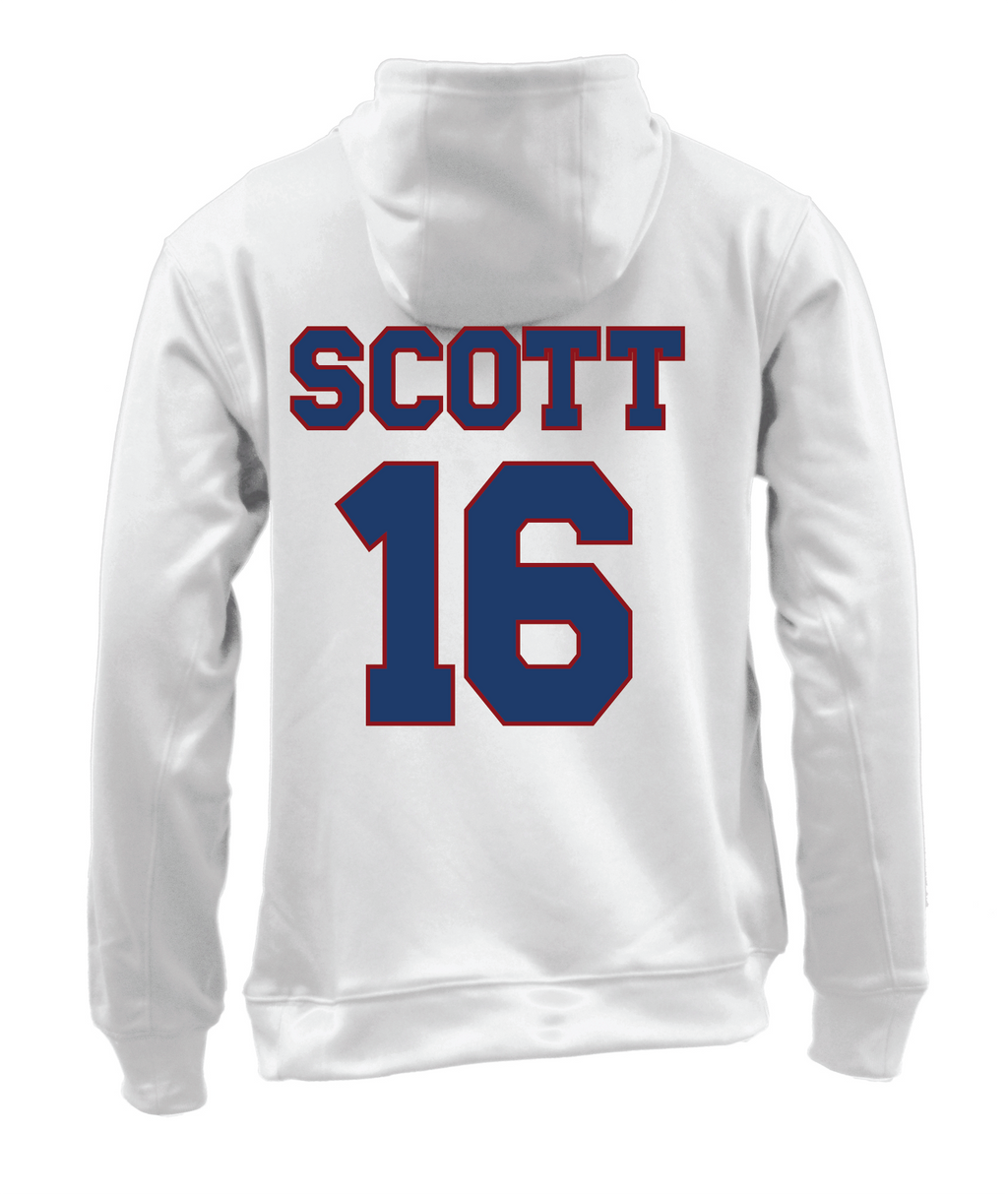 Top Notch Baseball Pullover Hooded Sweatshirt w/ Original Logo w/ Name and Number