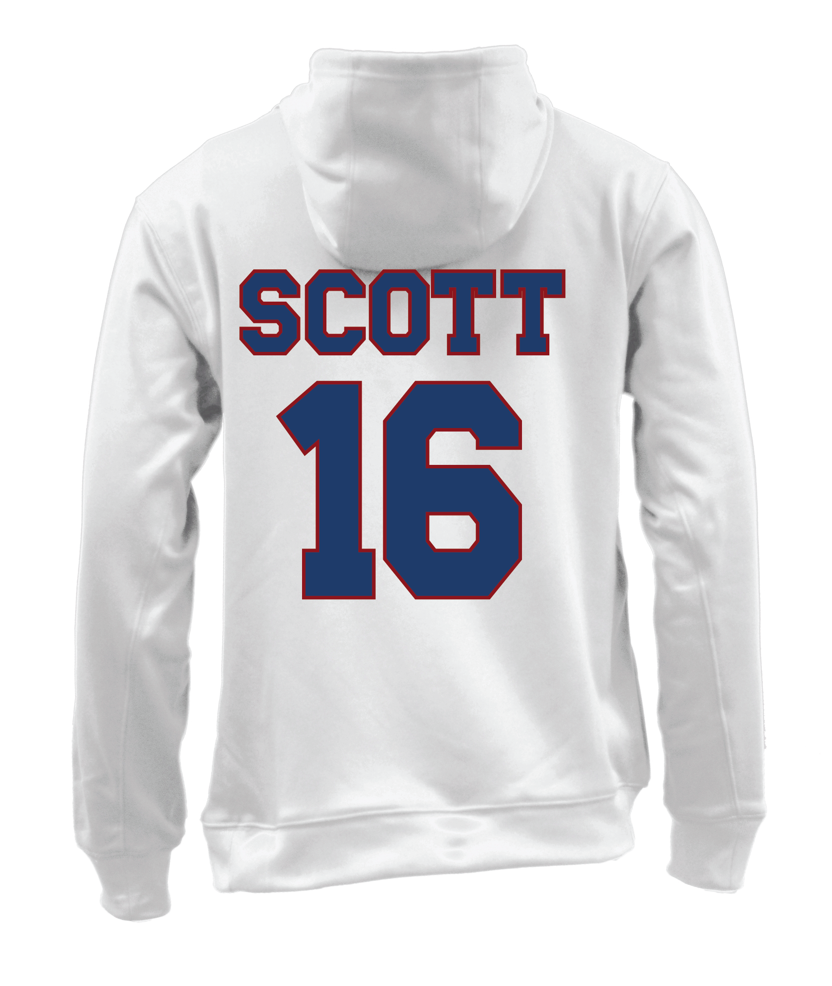 Top Notch Baseball Pullover Hooded Sweatshirt w/ Original Logo w/ Name and Number