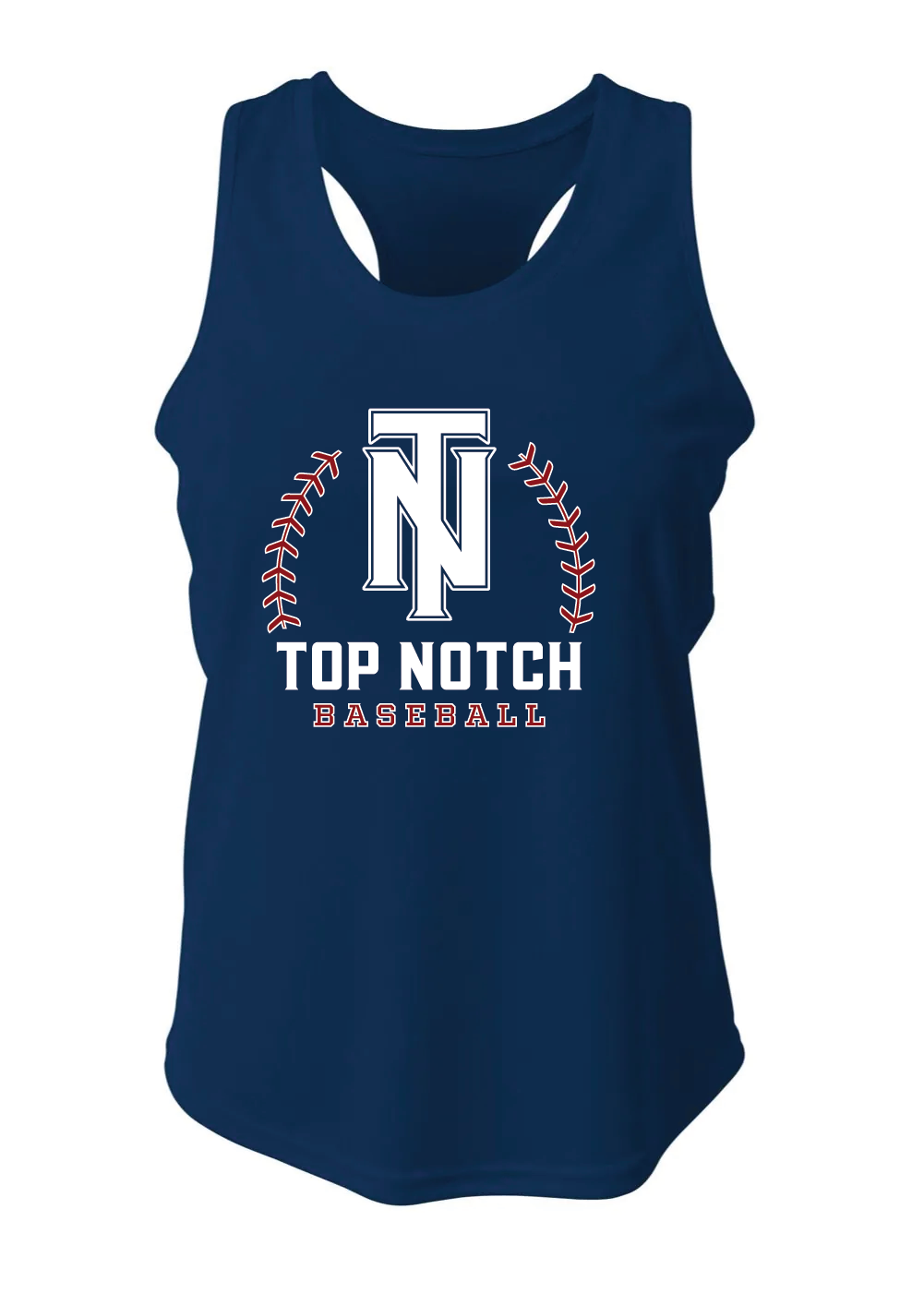 Top Notch Baseball Tank Top w/ Original Logo w/ Name and Number
