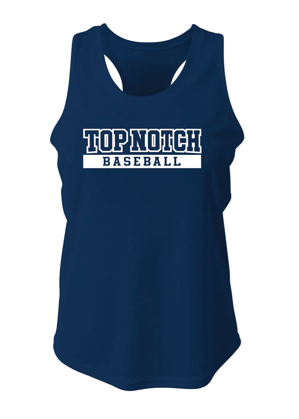 Top Notch Baseball Tank Top w/ Original Logo w/ Name and Number
